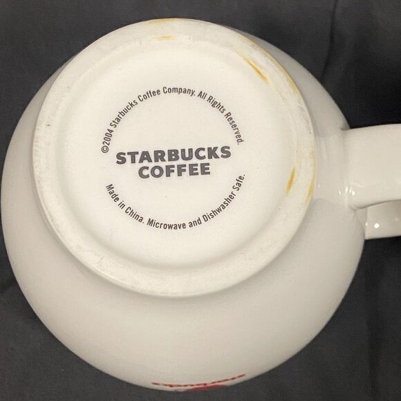 Vintage Starbucks Mugs (2) Catalina USA and Barista Abbey Red Steaming 2004 - Picture 5 of 5